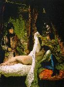 Louis d'Orleans Showing his Mistress Eugene Delacroix